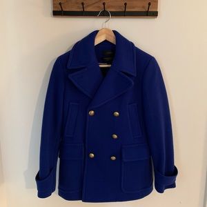 J. Crew Stadium Cloth Majesty Wool Pea Coat sz 4